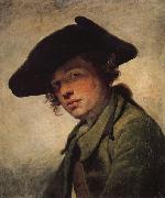 Jean-Baptiste Greuze A Young Man in a Hat oil painting artist